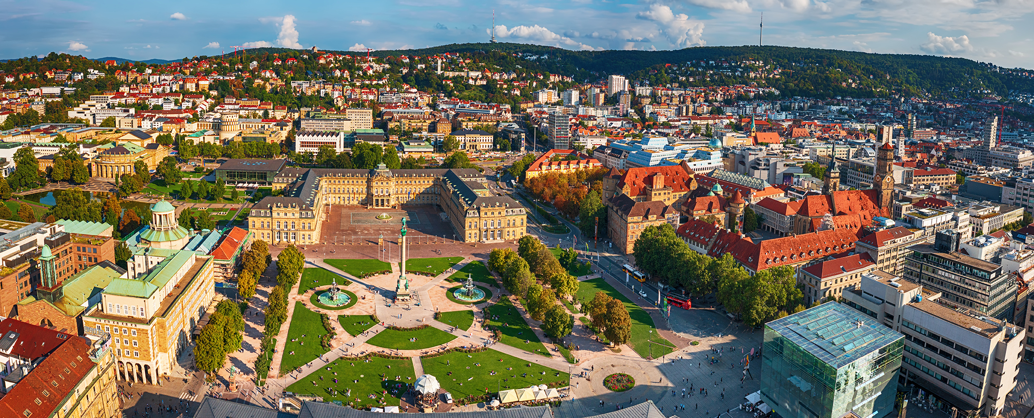 Skyline Stuttgart Schlossplatz (Neues Schloss)